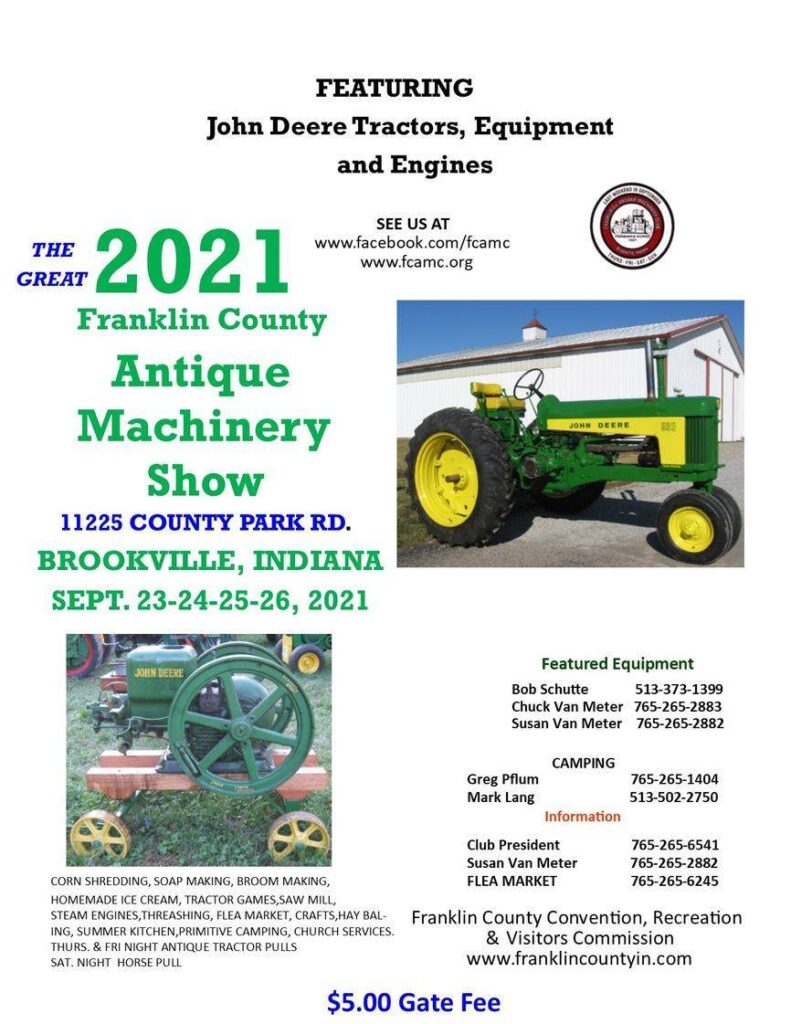IN Franklin County Antique Machinery Show Antique Tractor Blog