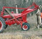 1953 Farmall Super H with deer