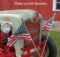 Ford tractor with flag
