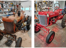 Farmall Cub before and after