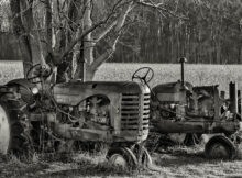 Old tractors left behind