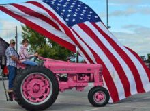 pink power tractor
