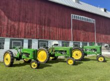 3 John Deere tractors